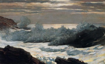  Storm Painting - Early Morning After a Storm at Sea Realism marine painter Winslow Homer
